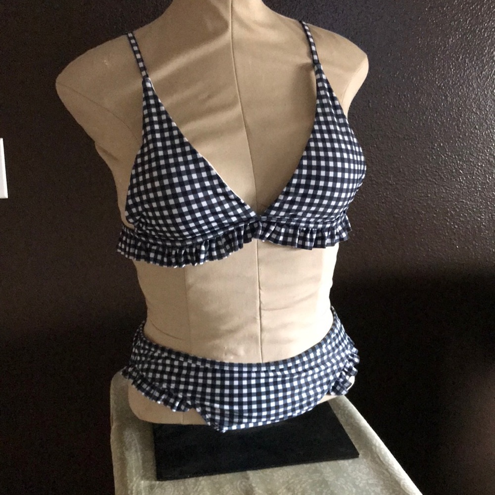 Black N White Gingham Bikini